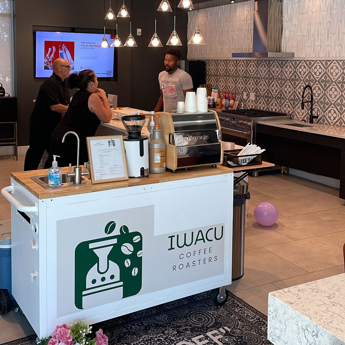 Coffee Cart during catering event